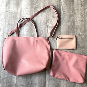 Free People Pink Bag Set